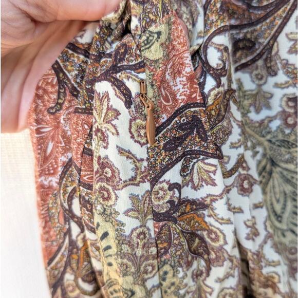 Ulla Johnson Maris Paisley-print Silk Crepe Bow Ruffle Mini Dress, size 8 - Picture 5 of 13